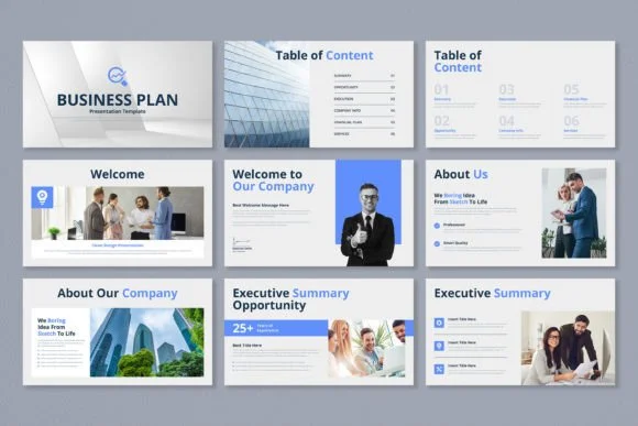 2 Business Plan PowerPoint Template