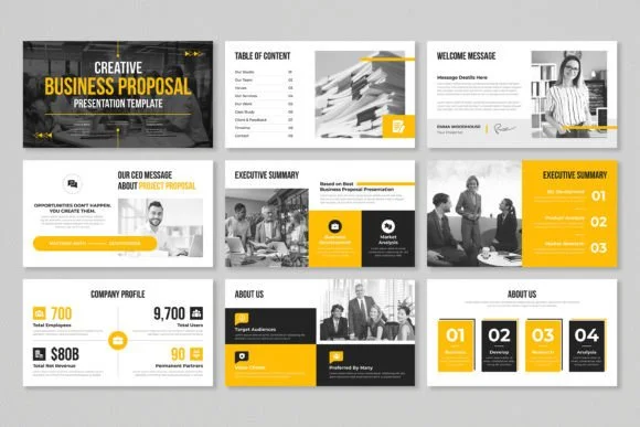 2 Business Presentation Template