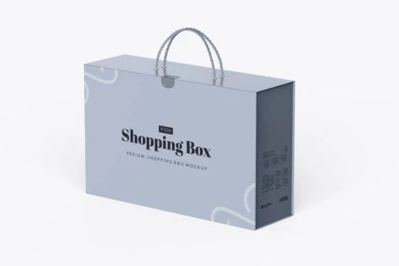 2 Carton Shopping Box Mockup
