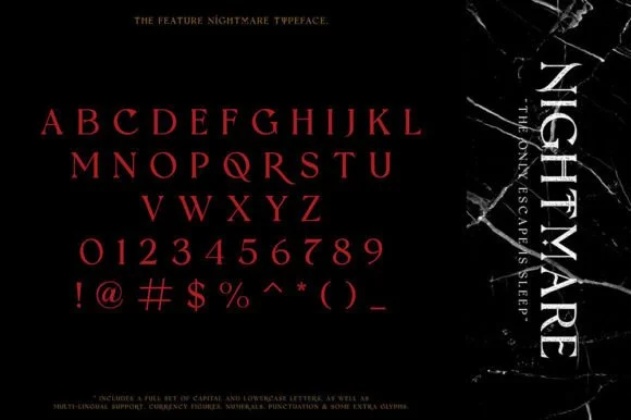 2 Nightmare Gothic Font