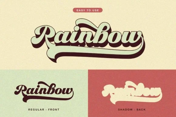 2 Retro Lettering Font