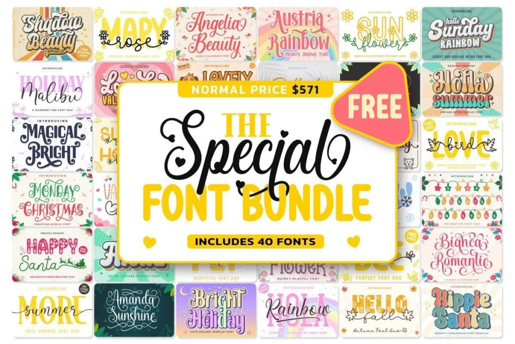 2 Special Font Bundle