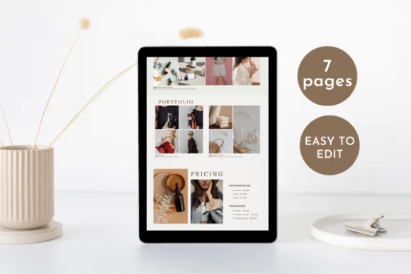 2 UGC Portfolio Canva Template