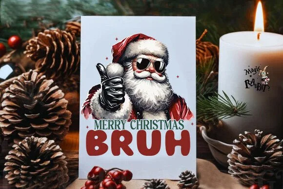 3 Funny Santa Claus PNG