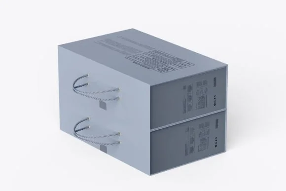 4 Carton Shopping Box Mockup