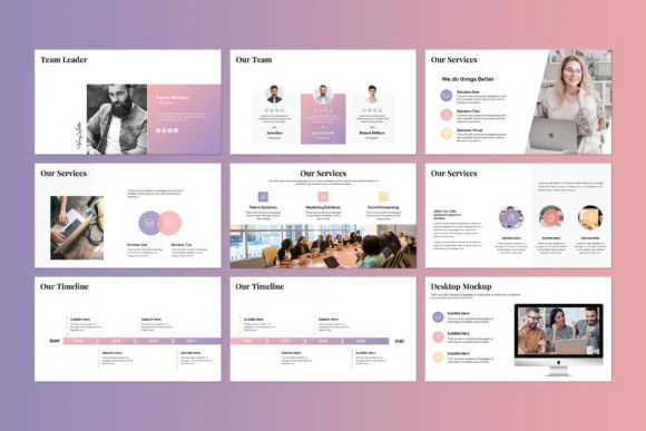 4 Marketing Plan PowerPoint Template