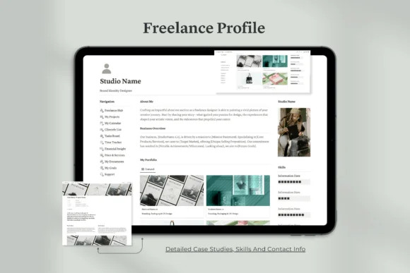 4 Notion Freelance Dashboard Template