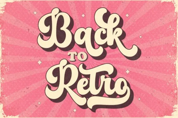 4 Pinky Retro Font