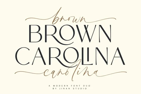 Brown Carolina Duo Font