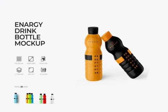 Drink Bottle Mockup PSD