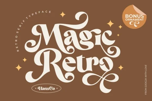 Magic Retro Slant Font