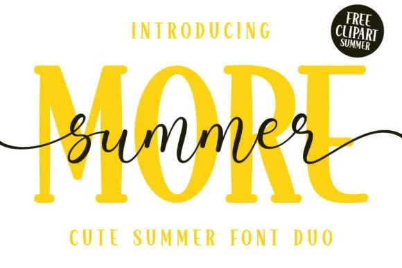 More Summer Duo Font