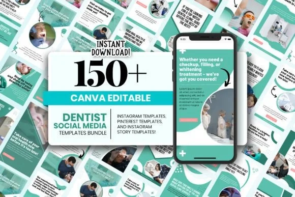 2 Dental Social Media Template Bundle