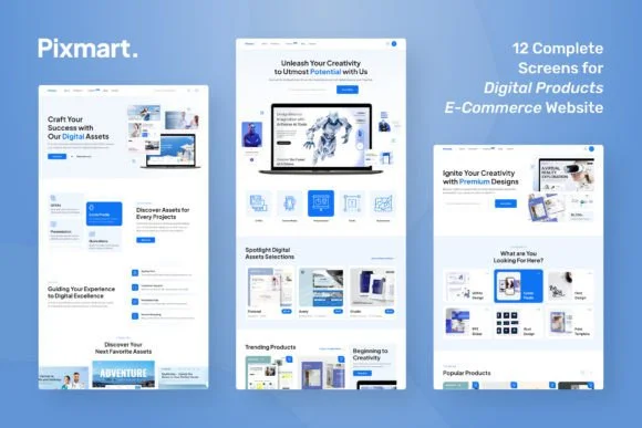 2 Digital Products E-Commerce Website