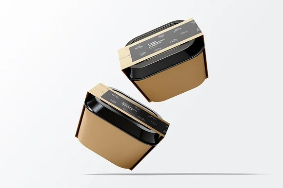 2 Food Packaging Label Mockup