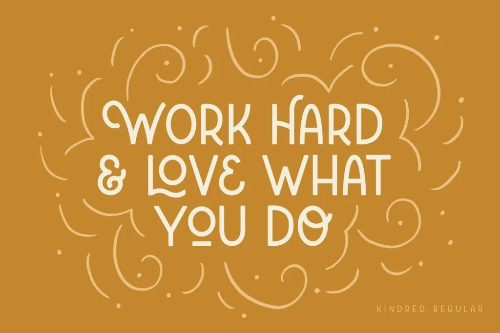 2 Kindred Handlettered Typeface