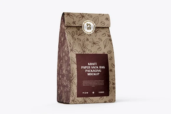 2 Kraft Paper Packaging Mockup