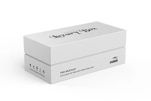2 Luxury Rigid Box Mockup PSD