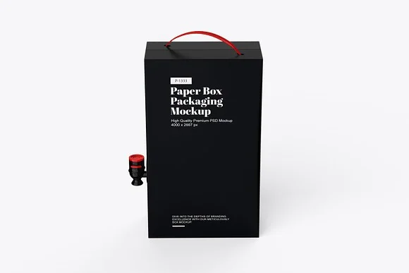 2 Paper Box Mockup PSD