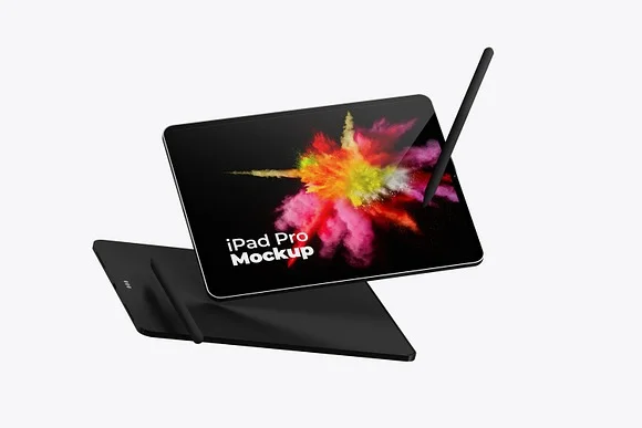 2 Perspective iPad Mockup PSD