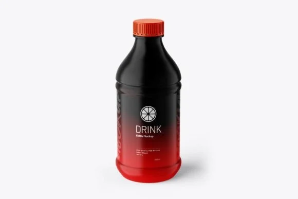 2 Plastic Bottle Mockup PSD