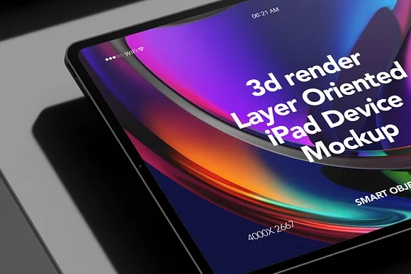2 Realistic iPad Mockup PSD