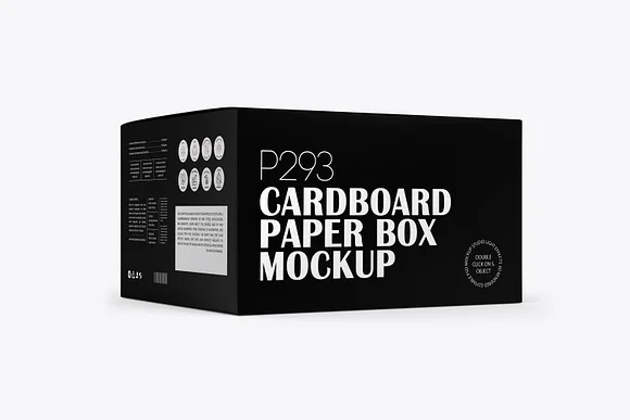 2 Rectangle Paper Box Mockup PSD