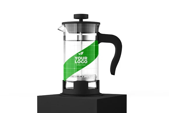 3 Coffee Maker PSD Mockup