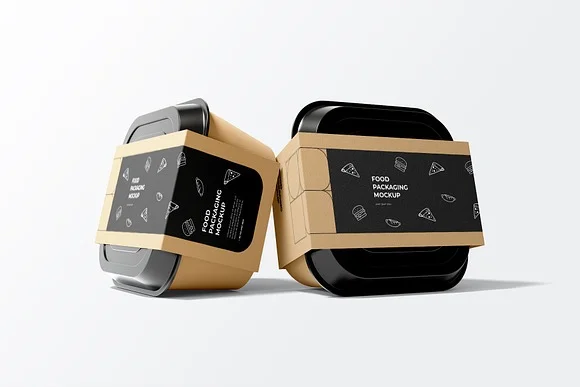 3 Food Packaging Label Mockup