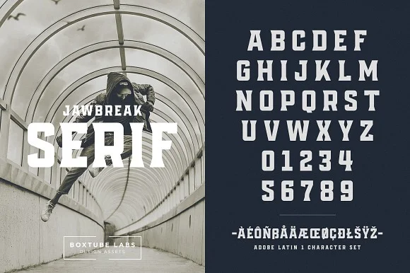3 Jawbreak Display Font
