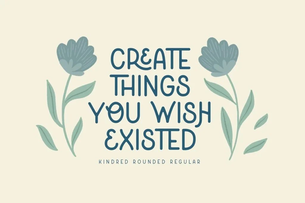 3 Kindred Handlettered Typeface