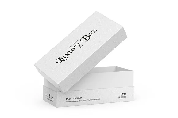 3 Luxury Rigid Box Mockup PSD