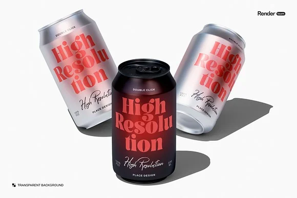 3 Metal Soda Can Mockup (2)