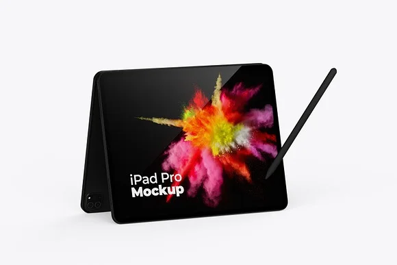 3 Perspective iPad Mockup PSD