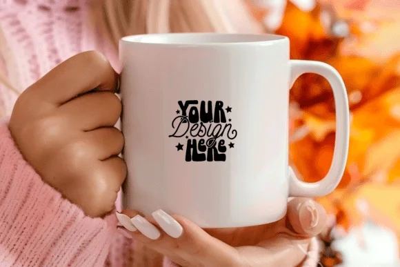 3 Pink Fall Mug Mockups Bundle