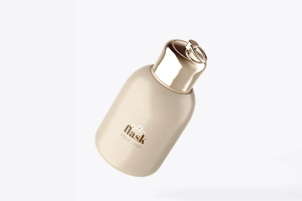 3 Thermos Water Bottle Mockup