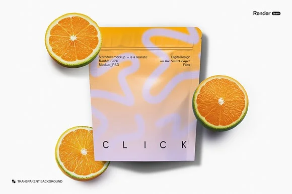3 Pouch and Sachet Mockup PSD