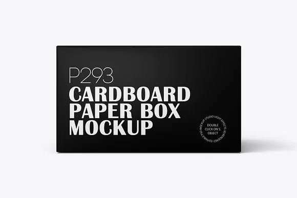 3 Rectangle Paper Box Mockup PSD