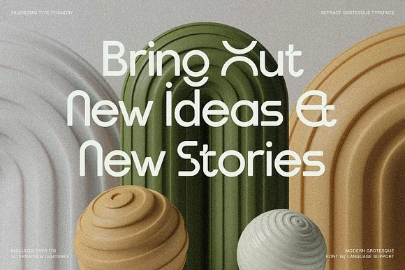 3 Refract Edgy Font Family