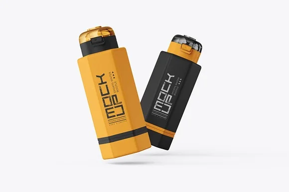 3 Sports Bottle Mockup