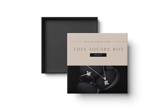 3 Thin box Mockup PSD