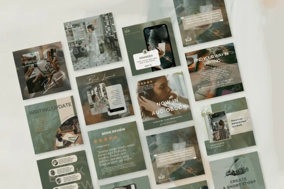 4 Author Social Media Template Bundle (1)