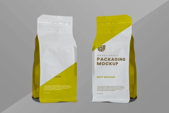 4 Food Packaging Mockup PSD