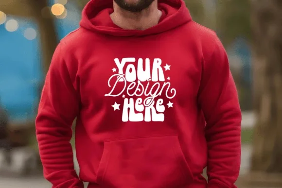 4 Gildan Hoodie Mockup PSD