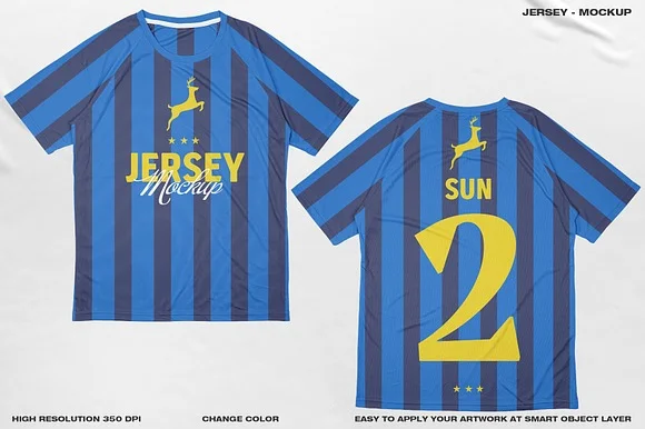 4 Jersey - Mockup PSD