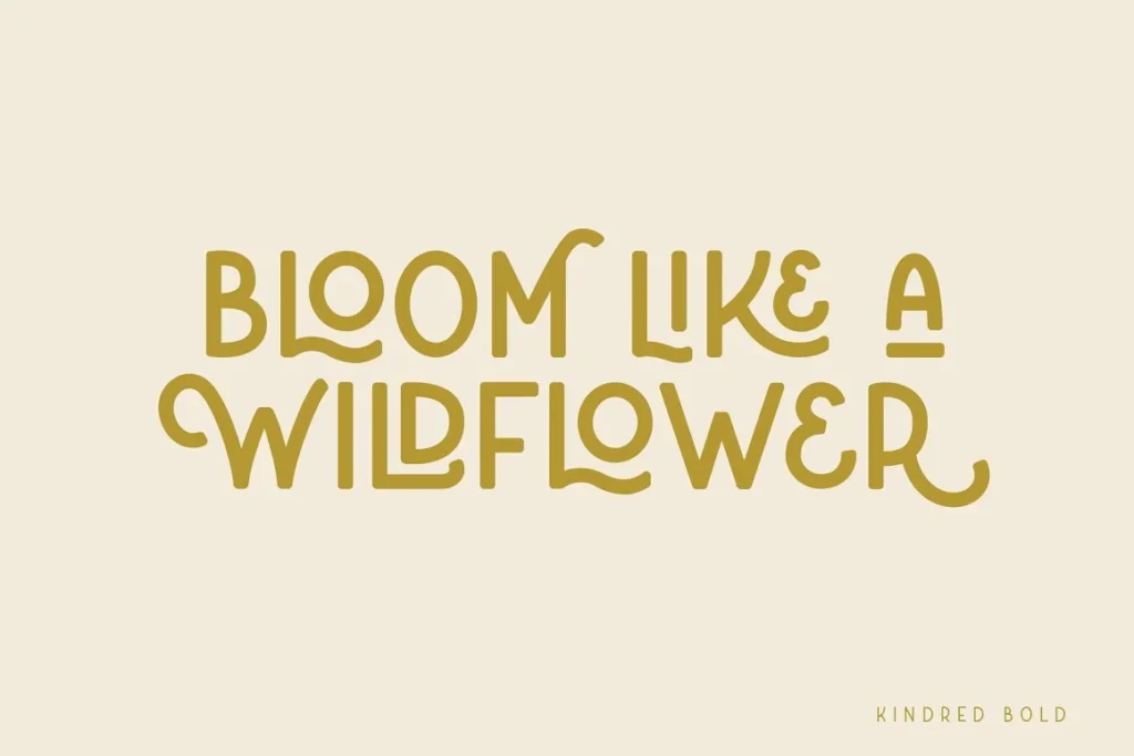 4 Kindred Handlettered Typeface