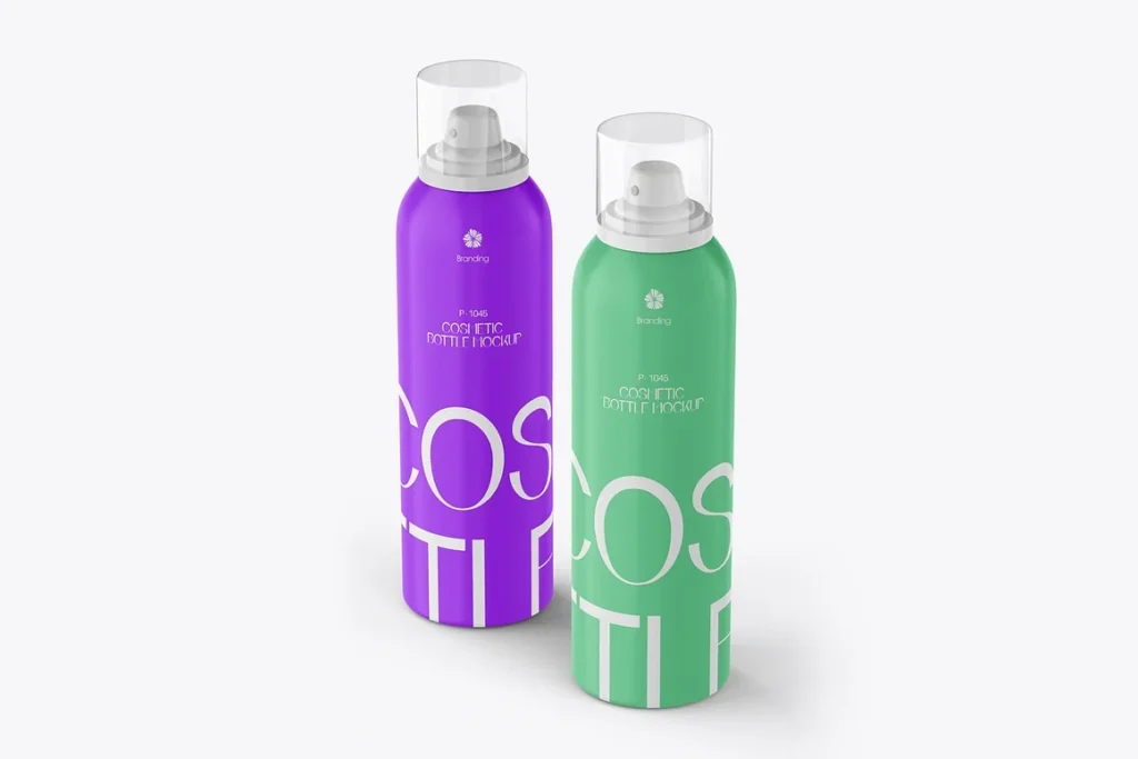 4 Perfume Bottle PSD Mockup