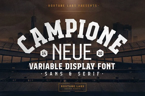 4 Sports Display Font Bundle