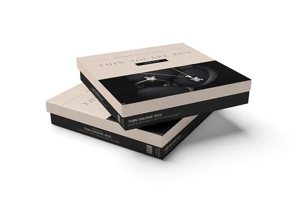 4 Thin box Mockup PSD