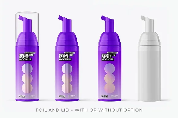4 Toothpaste Cosmetic Mockup